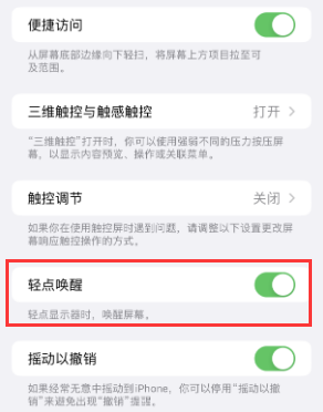 黔东南苹果授权维修站分享iPhone轻点无法唤醒怎么办 