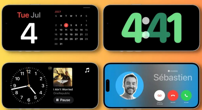 黔东南苹果手机维修分享iOS17横屏充电待机显示有什么好处 