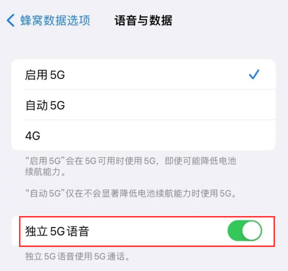 黔东南苹果14维修分享iPhone 14 Pro如何开启VoNR 